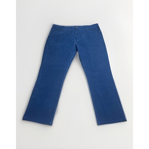 Levis 511 Jeans Mens 42x32 Blue Cotton Blend Stretch Straight Leg Corduroy Pants - Picture 1 of 7
